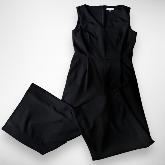 Calvin Klein Women's Off the Shoulder Jumpsuit Black Size 12